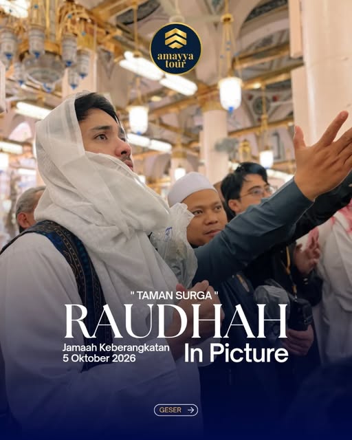 Travel Umroh Keluarga Bandung, Pilihan Pengusaha-Artis 1 raudhah umroh plus al ula refal hady oktober amayya tour spesialis umroh keluarga bandung jakarta3